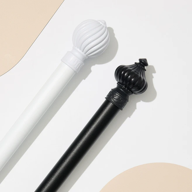 홈드레브 25mm 프리미엄 커튼봉, 16자 (255~495cm), 미파, 화이트