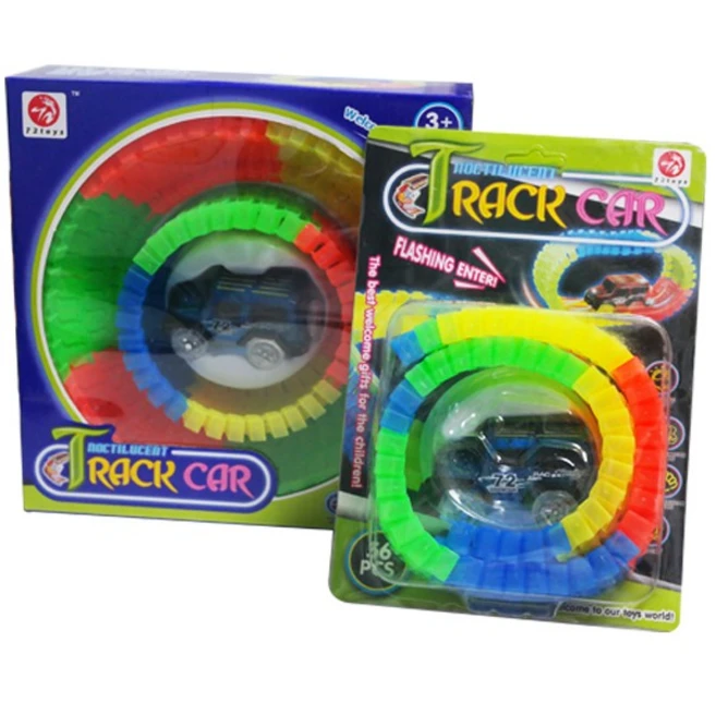 희알랑 야광레일트랙카 파워트랙카 미니카 레일기차 RC완구, 트랙카-80PCS, 1개