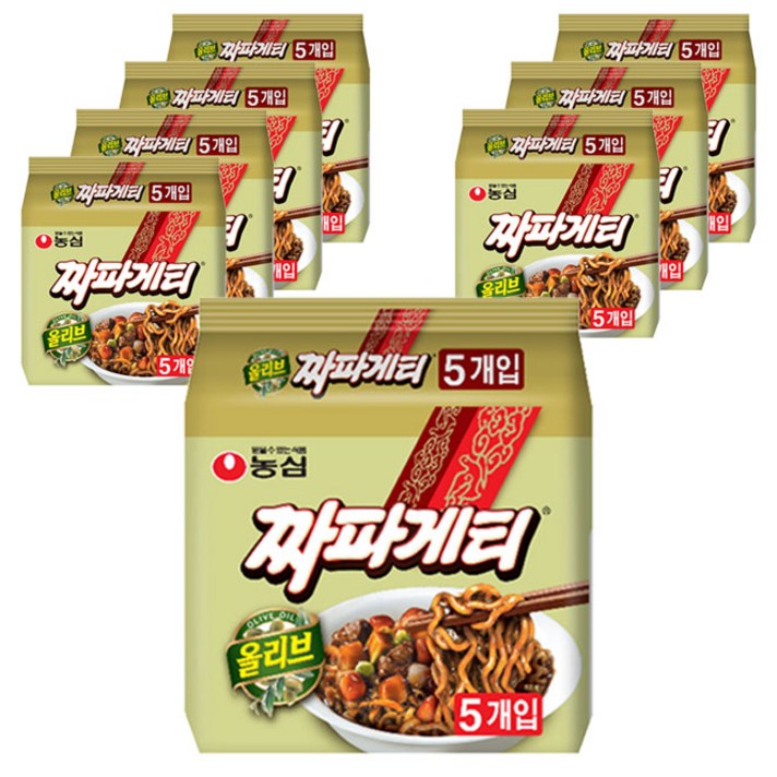 농심 올리브 짜파게티, 140g, 40개