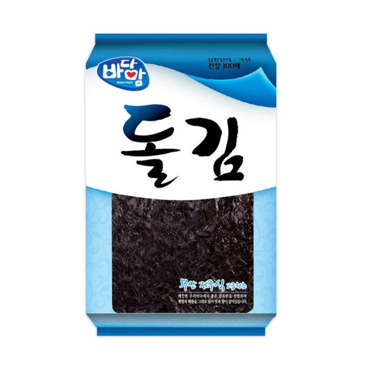 바다맘 돌김 100p, 220g, 1개