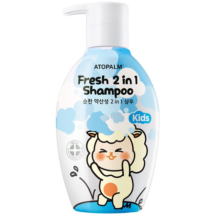 아토팜 키즈 프레쉬 2in1 샴푸 과일향, 380ml, 1개