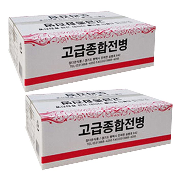 정다운식품 추억의 옛날과자 고급 종합 전병, 800g, 2개