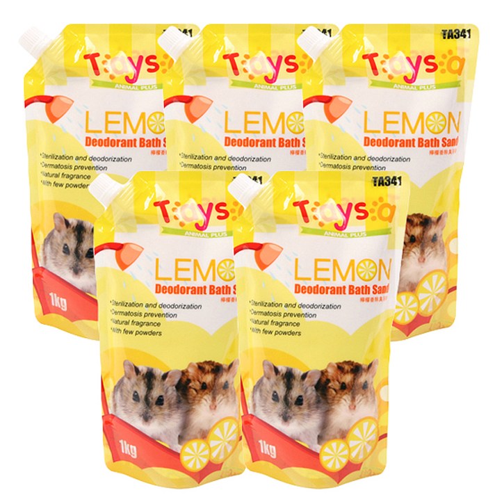 타이샤 햄스터모래 레몬향, 1kg, 5개입