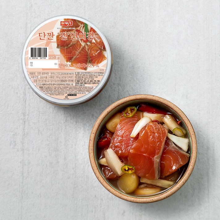 나무새 단짠 생연어장, 350g, 1개
