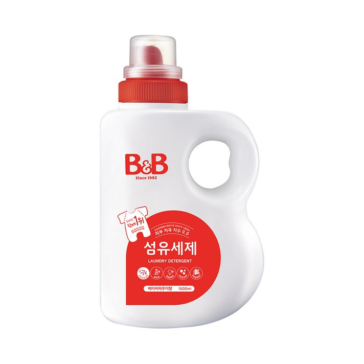 비앤비 섬유 유아 세제 베이비파우더향, 1개