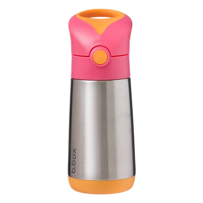 비박스 스텐 빨대컵 350ml, 오렌지핑크, 1개