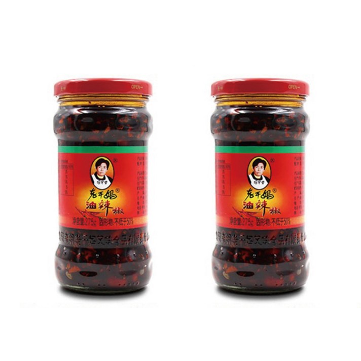 라오깐마 라조장 고추소스, 275g, 2개입