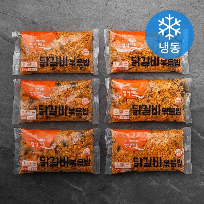 천일식품 닭갈비 볶음밥 (냉동), 300g, 6개