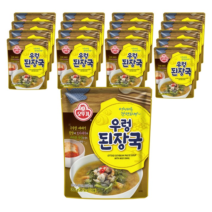 오뚜기 우렁된장국, 300g, 18개