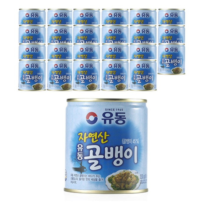 유동 자연산 골뱅이, 230g, 24개