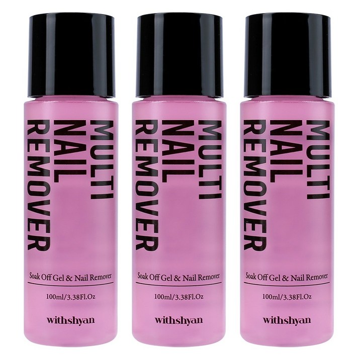 위드샨 멀티 네일리무버, 3개, 100ml