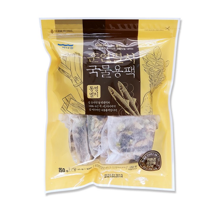 바다원 훈연멸치 국물용팩, 150g, 1개