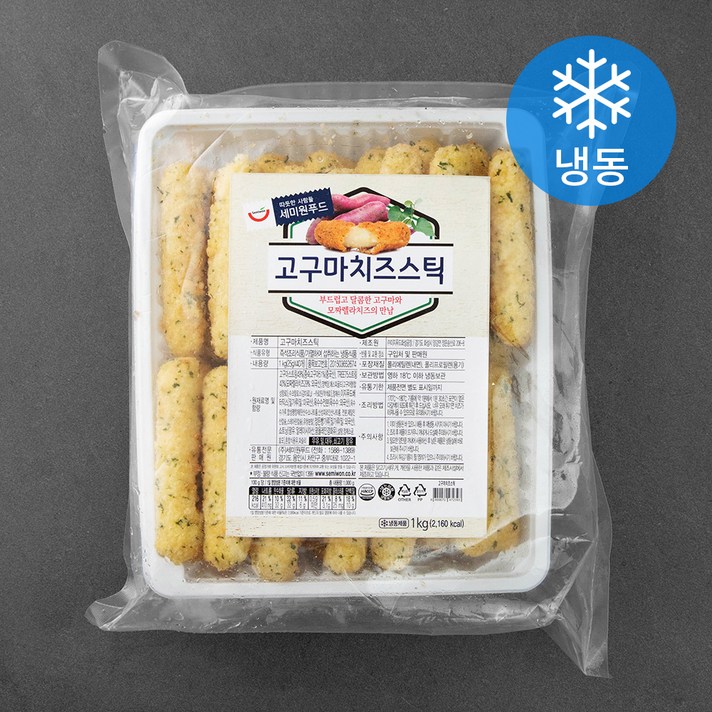 세미원 고구마치즈스틱 (냉동), 1kg, 1개