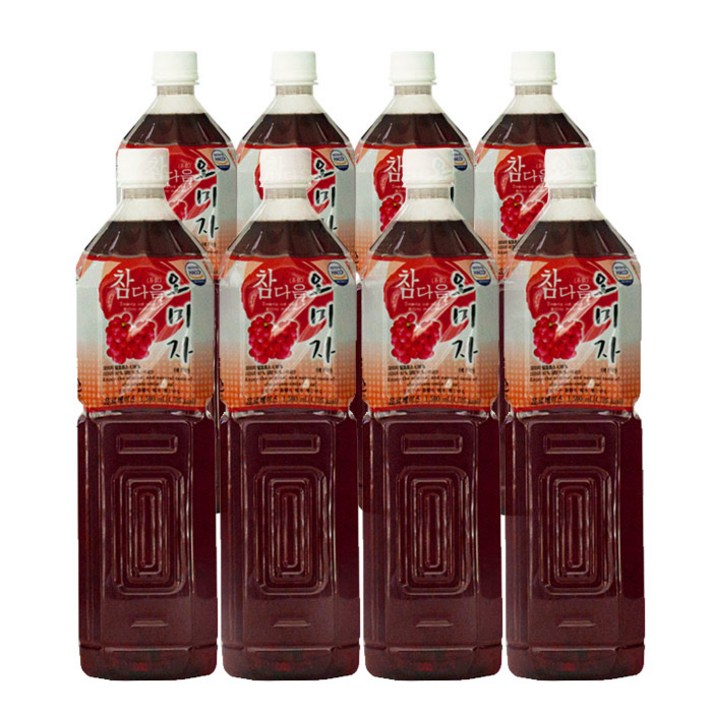 참다음 오미자 농축액, 1500ml, 8개
