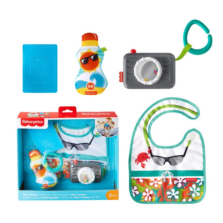 피셔프라이스 우리아기 해외여행 놀이 선물세트, 혼합색상