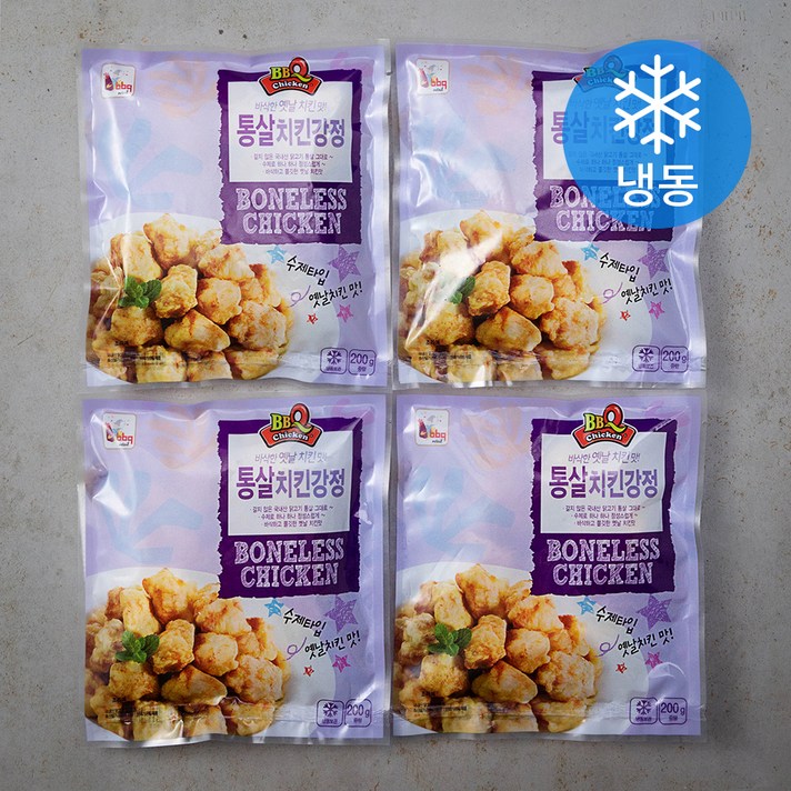 비비큐 통살 치킨강정 (냉동), 200g, 4팩