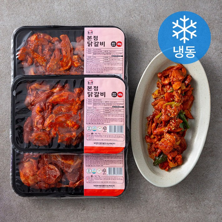 본점 닭갈비1.2kg (냉동), 400g, 3개