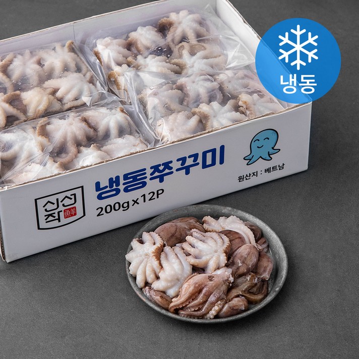 신선작 주꾸미 6미 (냉동), 200g, 12팩