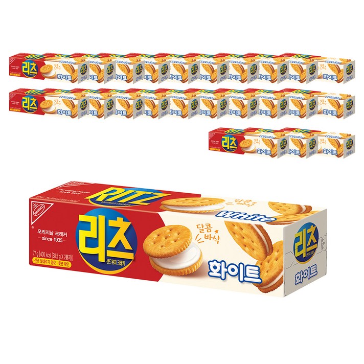 리츠 샌드위치 크래커 화이트, 77g, 24개