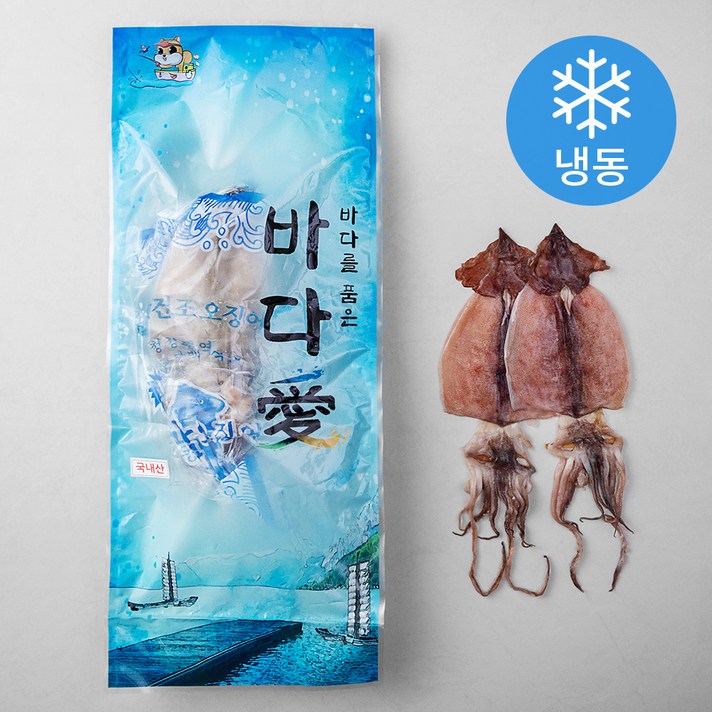 해풍수산 영덕항 반건조 오징어 소 10미 (냉동), 650g, 1개