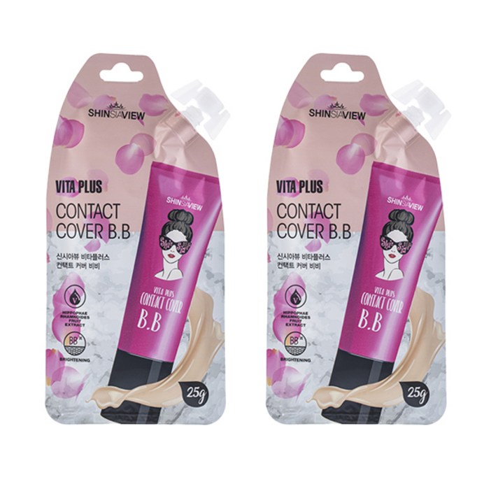신시아뷰 비타플러스 컨택트 커버 비비 25g, 2개