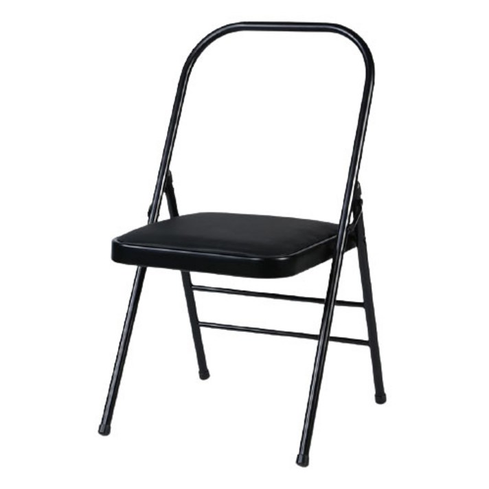 리온 요가 필라테스 전문 접이식 의자 SI163, 블랙