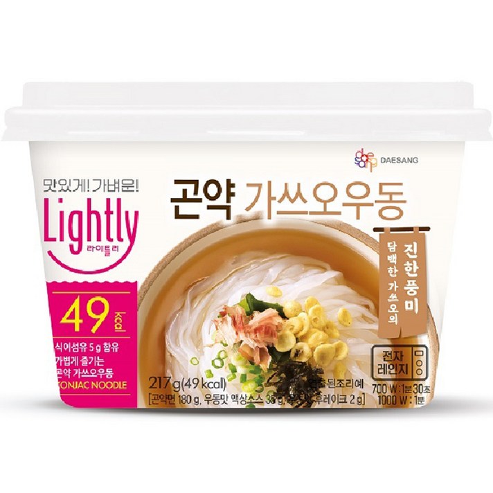대상 라이틀리 곤약 가쓰오우동, 217g, 1개
