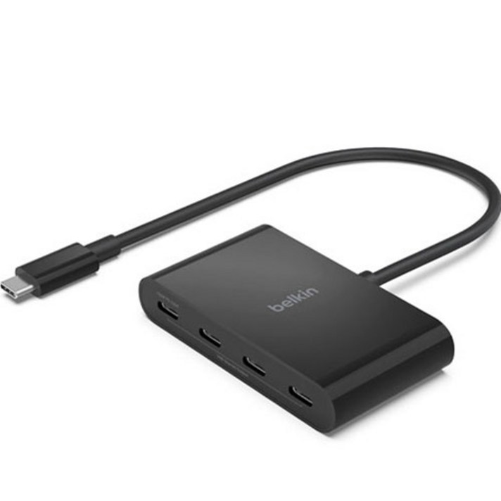 벨킨 4in1 USB-C타입 멀티 허브 10Gbps AVC018btBK, 블랙