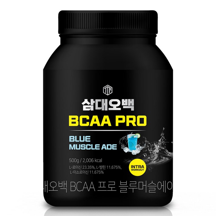 삼대오백 티로신 BCAA 프로 아미노산 글루타민 대용량 헬스보충제 블루머슬에이드, 500g, 1개