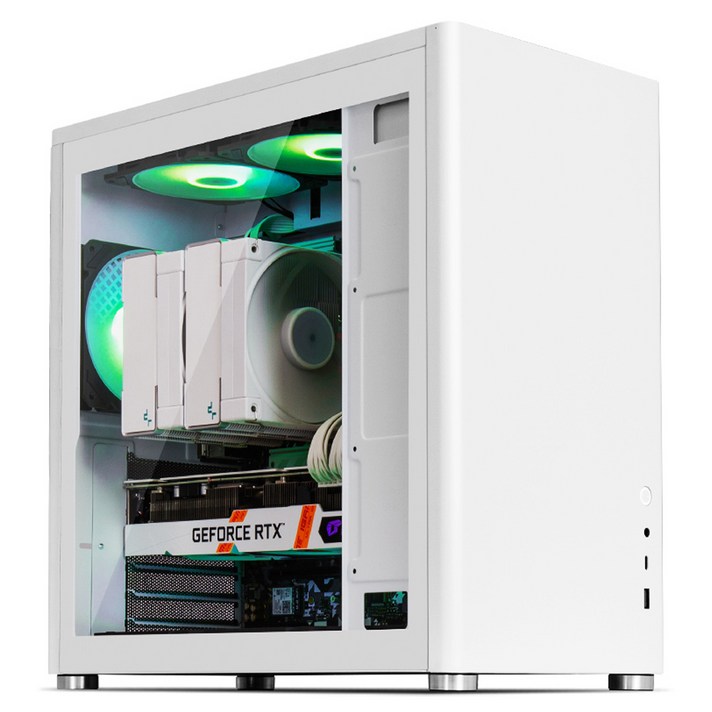 한성컴퓨터 데스크탑 화이트 TFG AX3i406 (i5-12400F WIN미포함 NVMe 500GB DDR4 16GB RTX3060), Free DOS