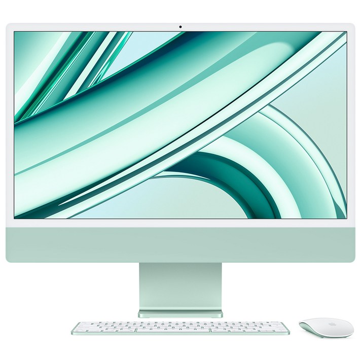 Apple 2023 아이맥 24 M3, 그린, 10코어, 512GB, M3 8코어, 8GB