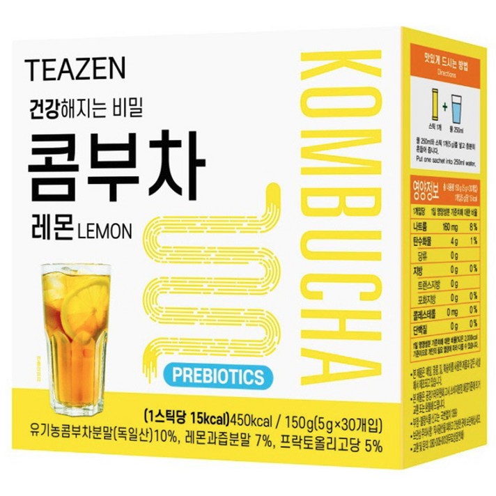 티젠 콤부차 레몬, 5g, 30개