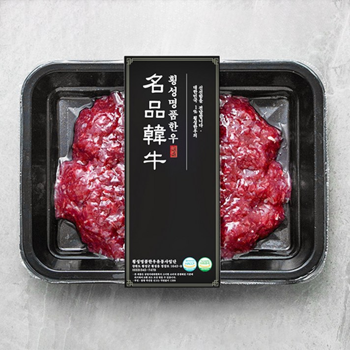 횡성한우 1등급 이상 다짐육 (냉장), 300g, 1팩