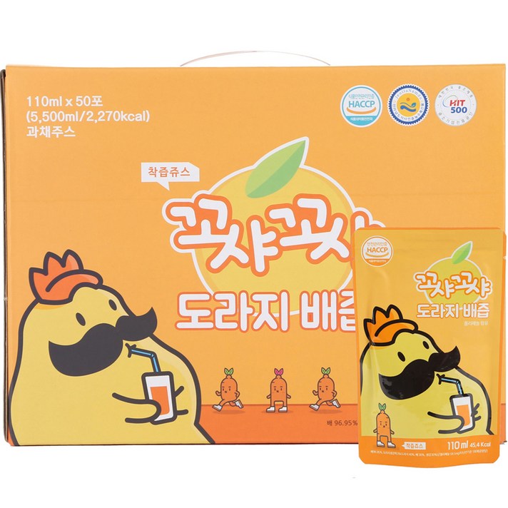 꼬샤꼬샤 도라지 배즙, 110ml, 50개