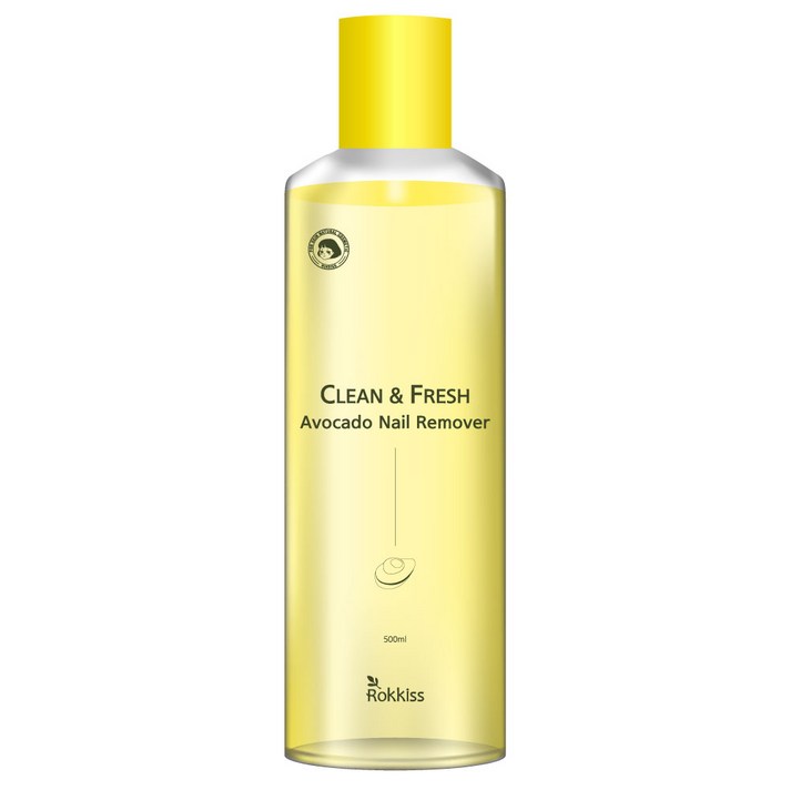 록키스 클린 앤 프레쉬 아보카도 네일 리무버, 1개, 500ml