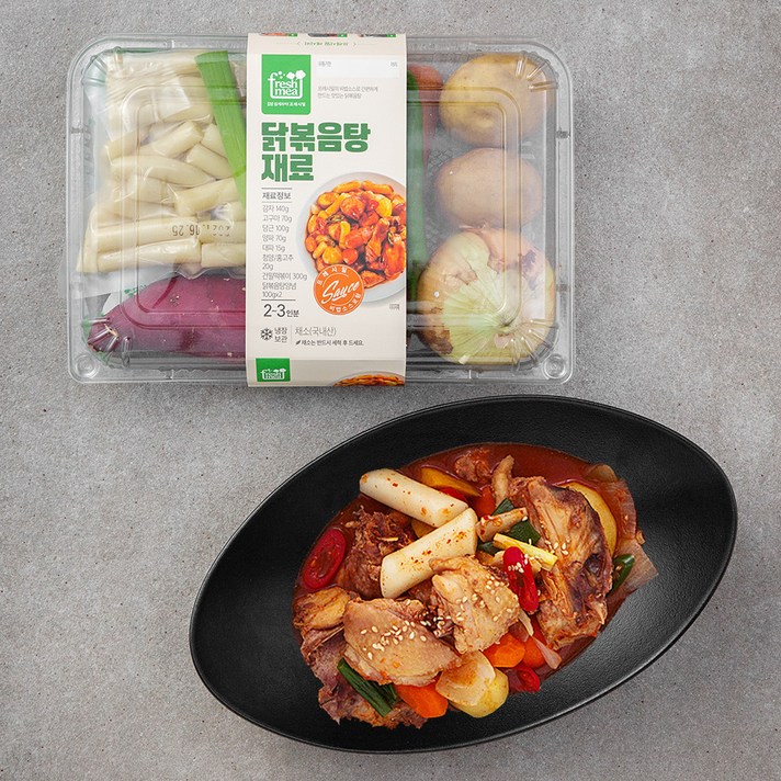 프레시밀 닭볶음탕 재료, 950g, 1팩