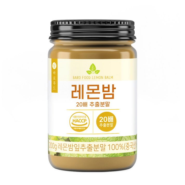 바로푸드 레몬밤 20배 추출분말, 200g, 1개