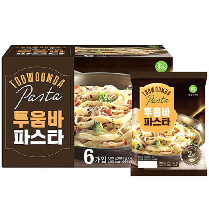 이가자연면 투움바 파스타, 179.5g, 6개