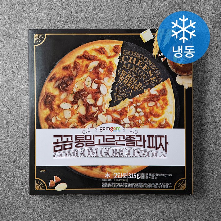 곰곰 통밀고르곤졸라 피자 (냉동), 315g, 1개