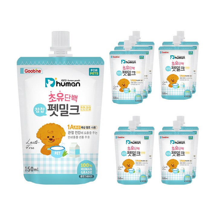 듀먼 반려동물 초유단백 챱챱 펫밀크 튼튼관절 150ml, 우유, 10개
