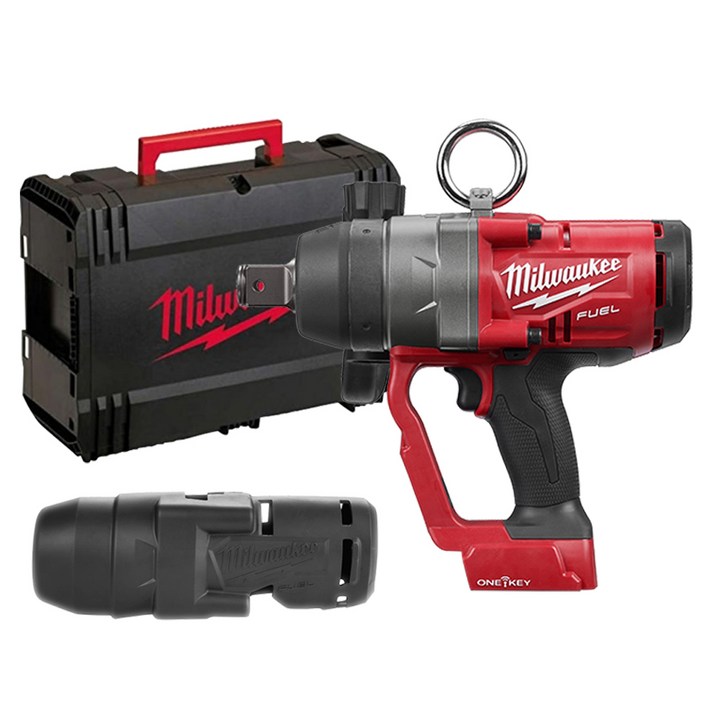 밀워키 18V FUEL 하이토크 임팩트 렌치2 2.5cm 베어툴 M18 ONEFHIWF1(M18 ONEFHIWF1-0X) + 49-16-2867 / M18 ONEFHIWF1 보호 커버, 1세트