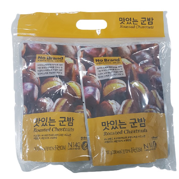 노브랜드 맛있는군밤 100g 2개, 10개