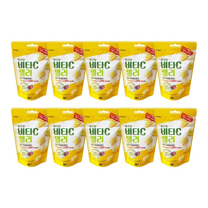 종근당 비타C 젤리 비타민C 1000mg함유, 10개