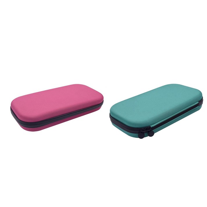 Deoxygene 2 pcs 캐리 여행 주최자 청진기 하드 스토리지 박스 케이스 가방 에바 핑크 & 그린, 1개