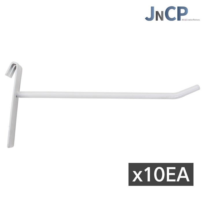 JNCP 휀스망 일선후크 10EA 후크 고리 악세사리 걸이 진열 메쉬망 네트망 철망, 10개, 화이트