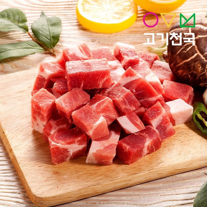 고기천국 돼지고기 앞다리살(찌개용) 400g, 1팩
