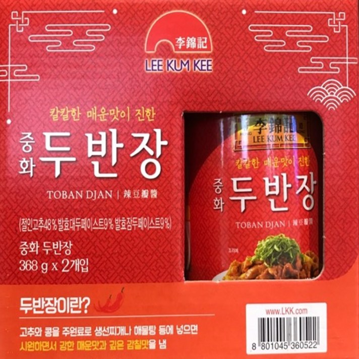 New 이금기 중화 두반장 368gx2개입, 1
