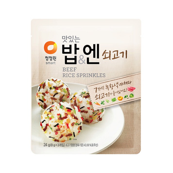 청정원 맛있는 밥&엔 쇠고기, 24g, 3개