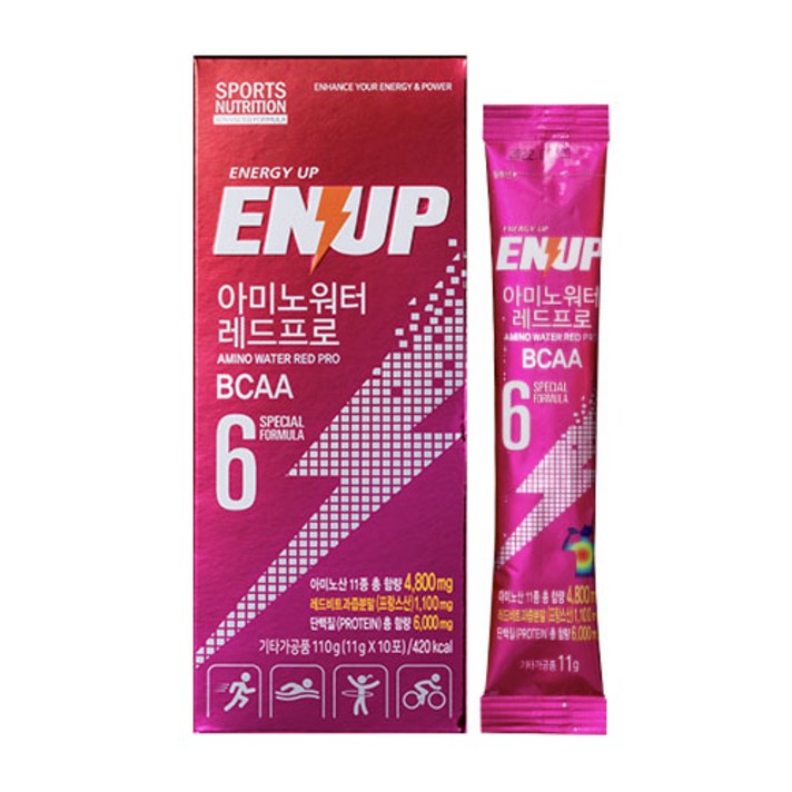 엔업 아미노워터 레드프로 11g x 10포 1개