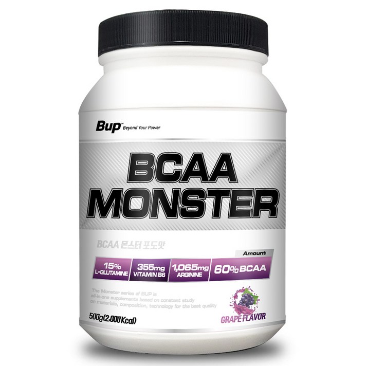 BUP BCAA몬스터 포도맛 아미노산 헬스보충제 BCAA